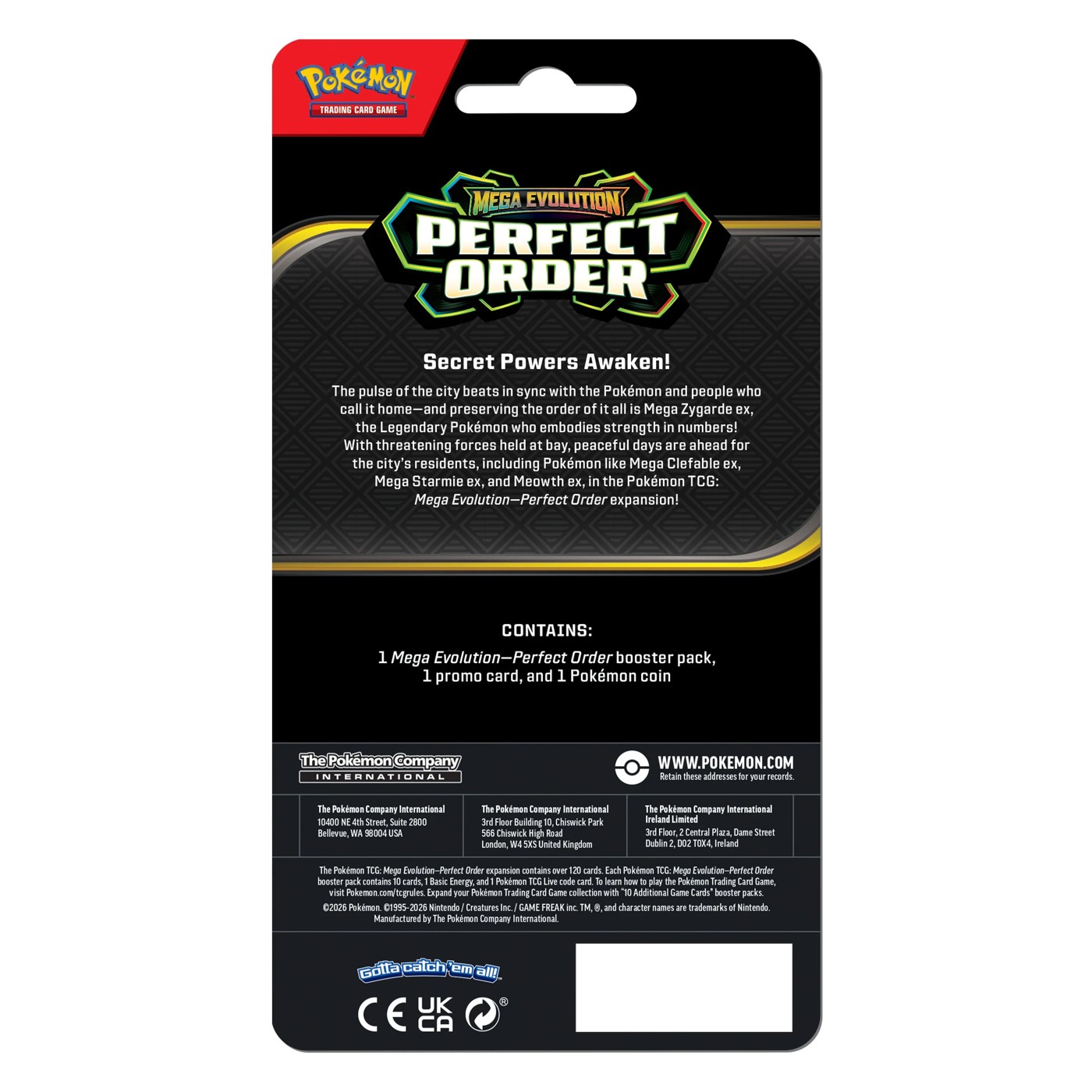 Pokemon TCG: Mega Evolution—Perfect Order Checklane Blister - Assorted 2 of 2