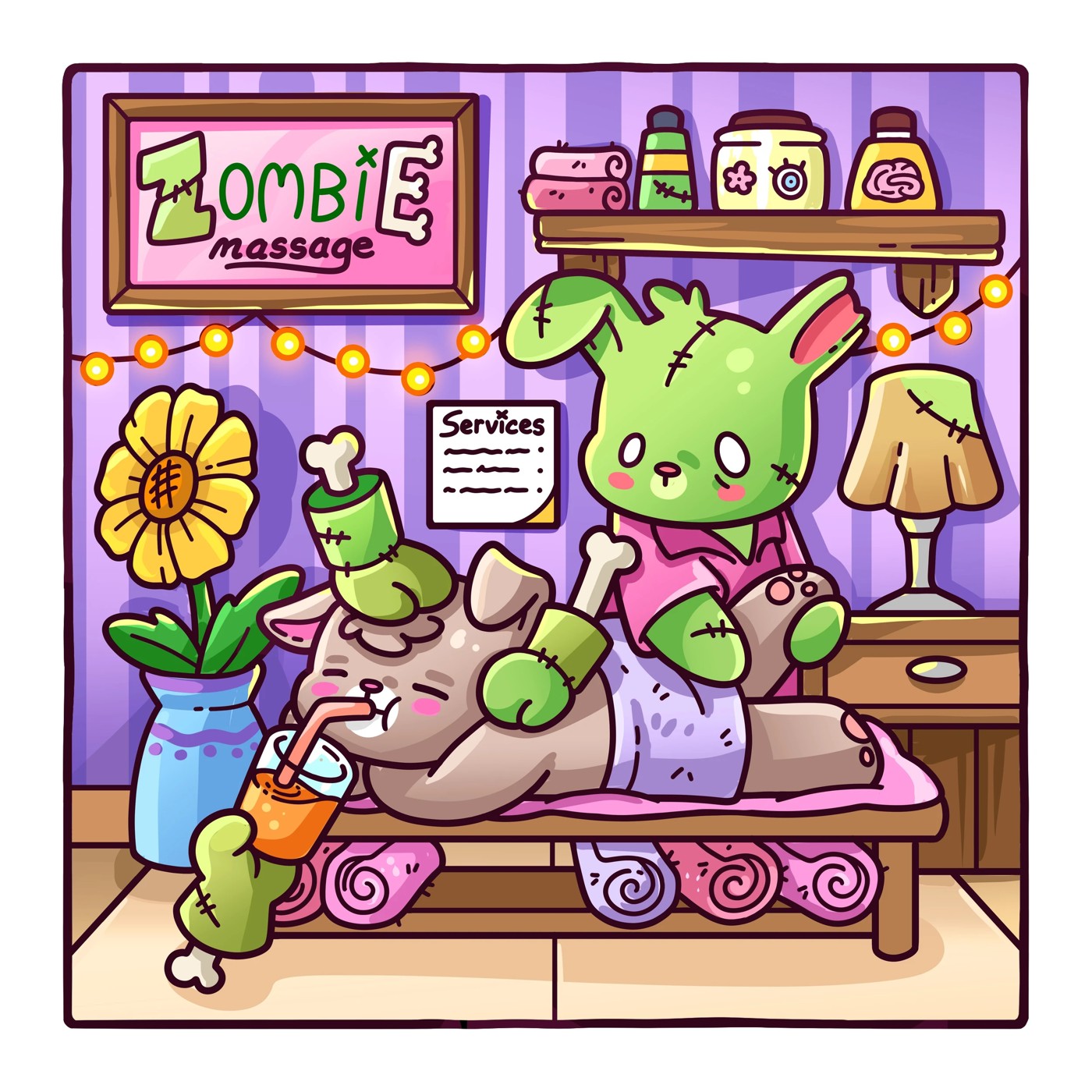 Spooky Life Cozy Colouring Book by Jade Summer - Book 3 of 4