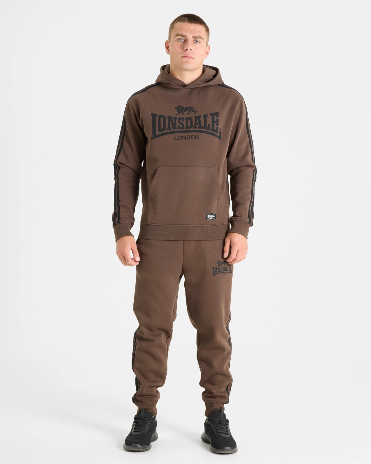 Lonsdale London Long Sleeve Hoodie - Chocolate 4 of 4