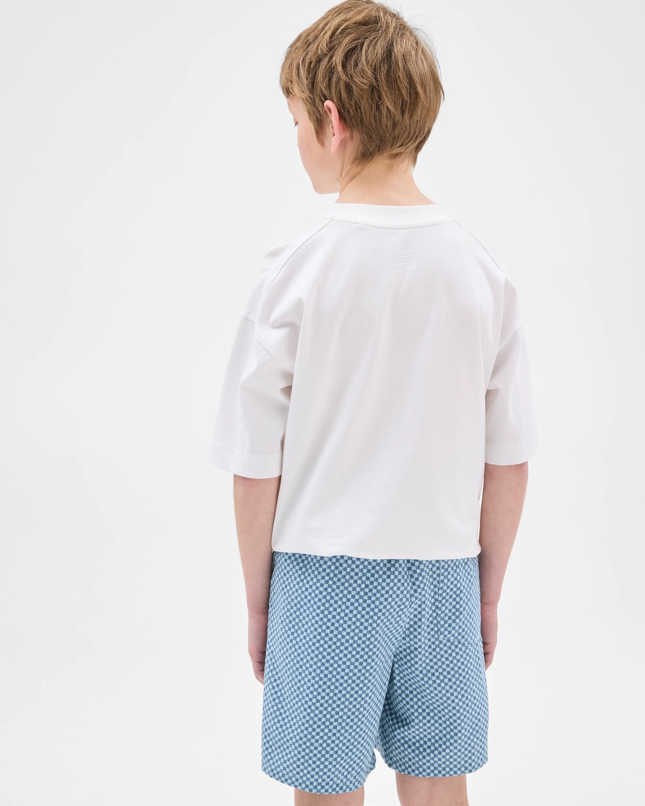 Australian Cotton Seersucker Shorts - Blue 4 of 6