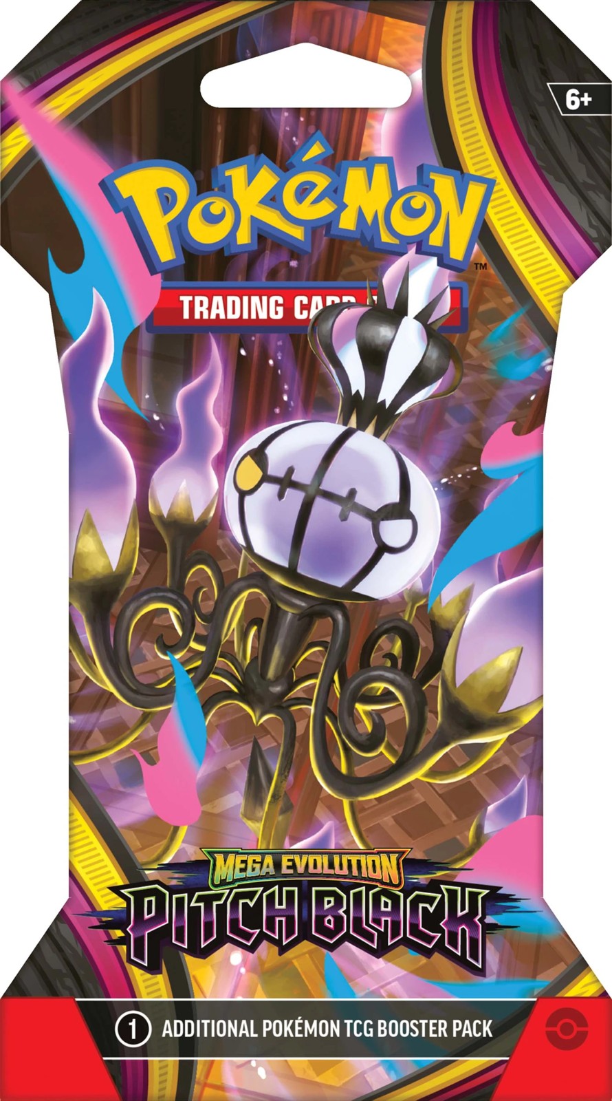 Pokemon Trading Card Game: Mega Evolution Pitch Black Sleeved Booster Pack - Assorted 5 of 6