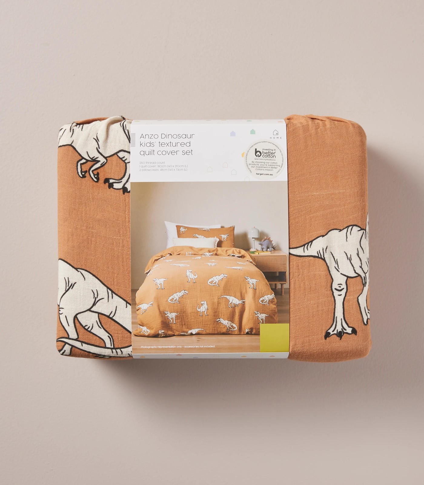 Anzo Dinosaur Kids Textured Quilt Cover Set Target Australia
