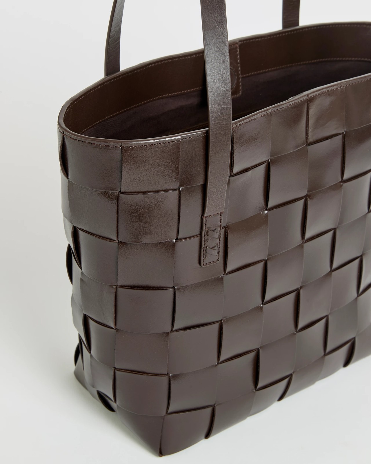 Pre-Order Genuine Leather Weave Tote Bag 2 of 3