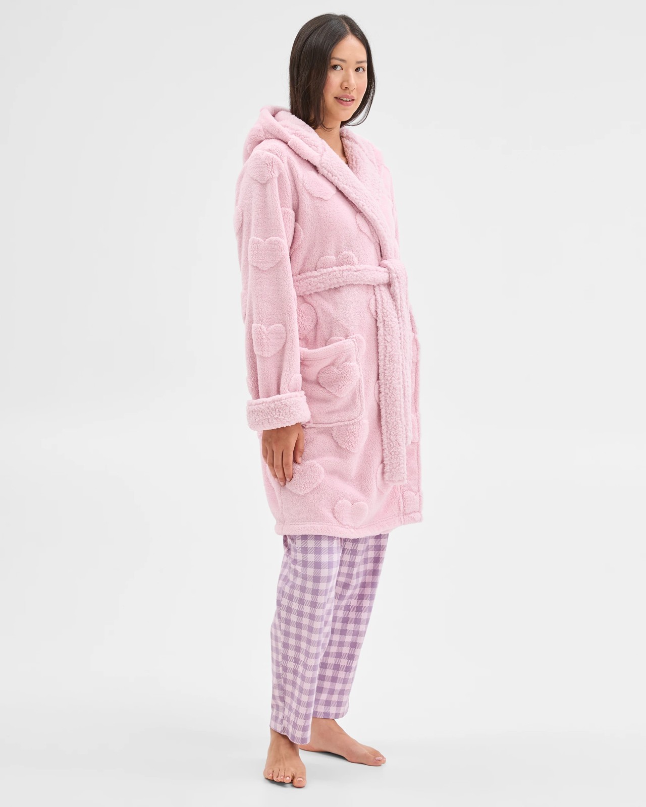 Sherpa Hooded Sleep Robe 3 of 5