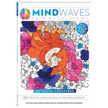 Mindwaves Calming Colouring: Mythical Creatures - Book