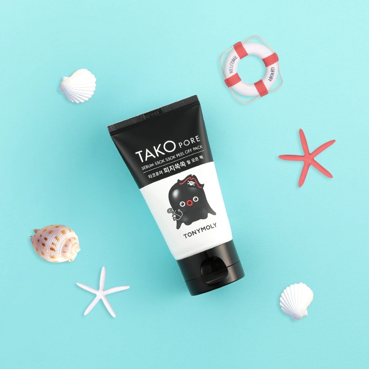 Tony Moly Tako Pore Sebum Ssok Ssok Peel Off Pack 4 of 6