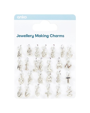 Anko Jewellery Making Charms - Silver Look