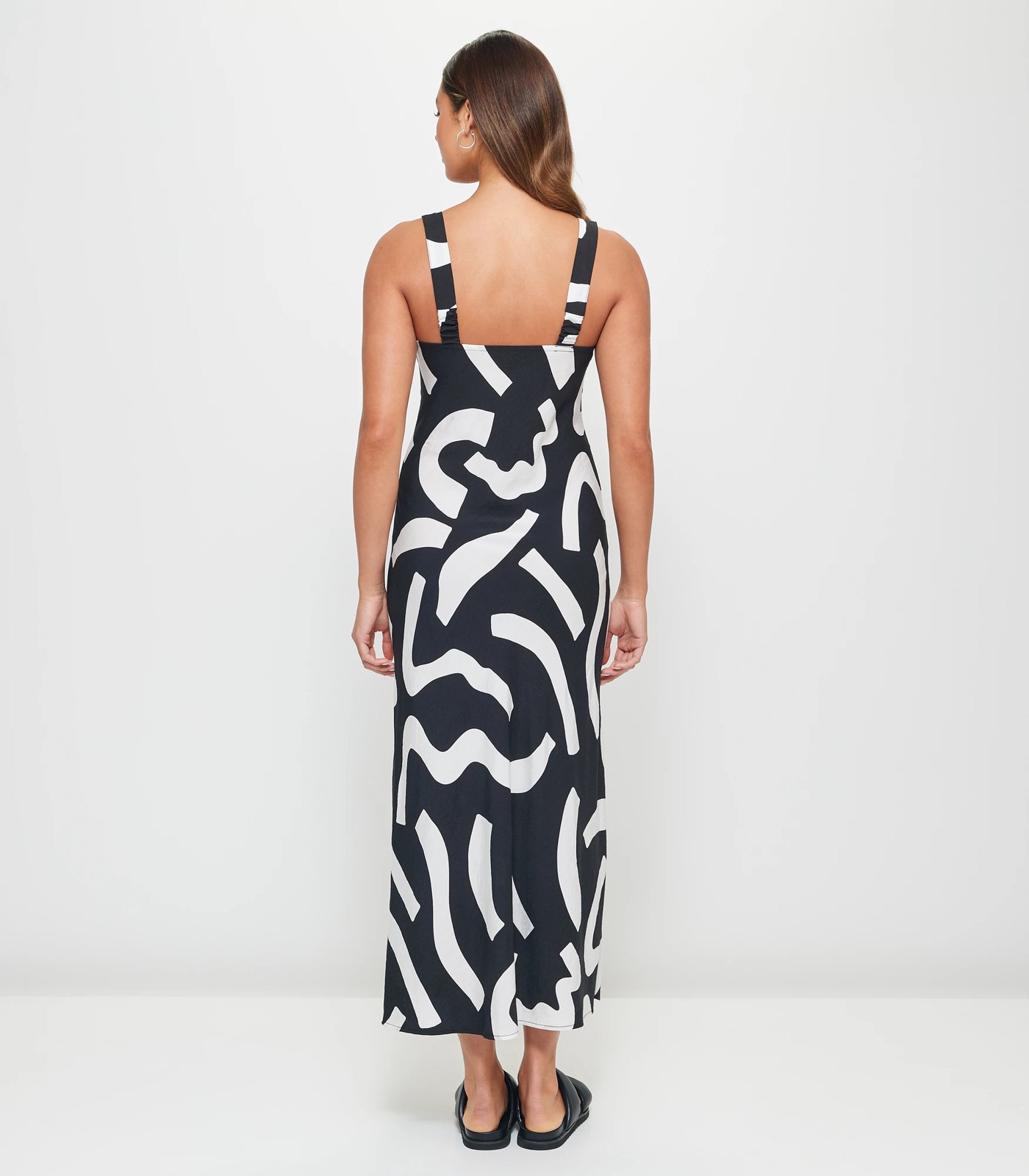 Bias Cut Slip Dress - Lily Loves - Squiggle Print