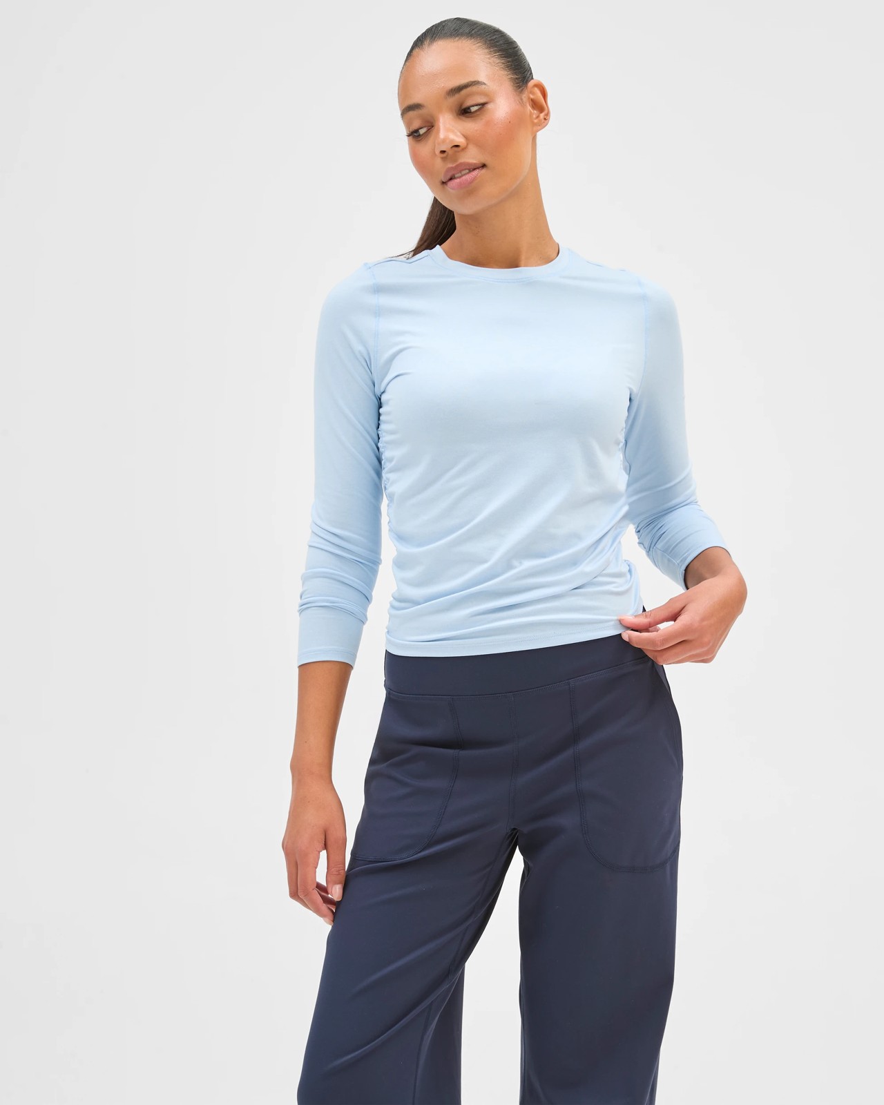 Active Studio Soft Wide Leg Pants - Navy 5 of 5
