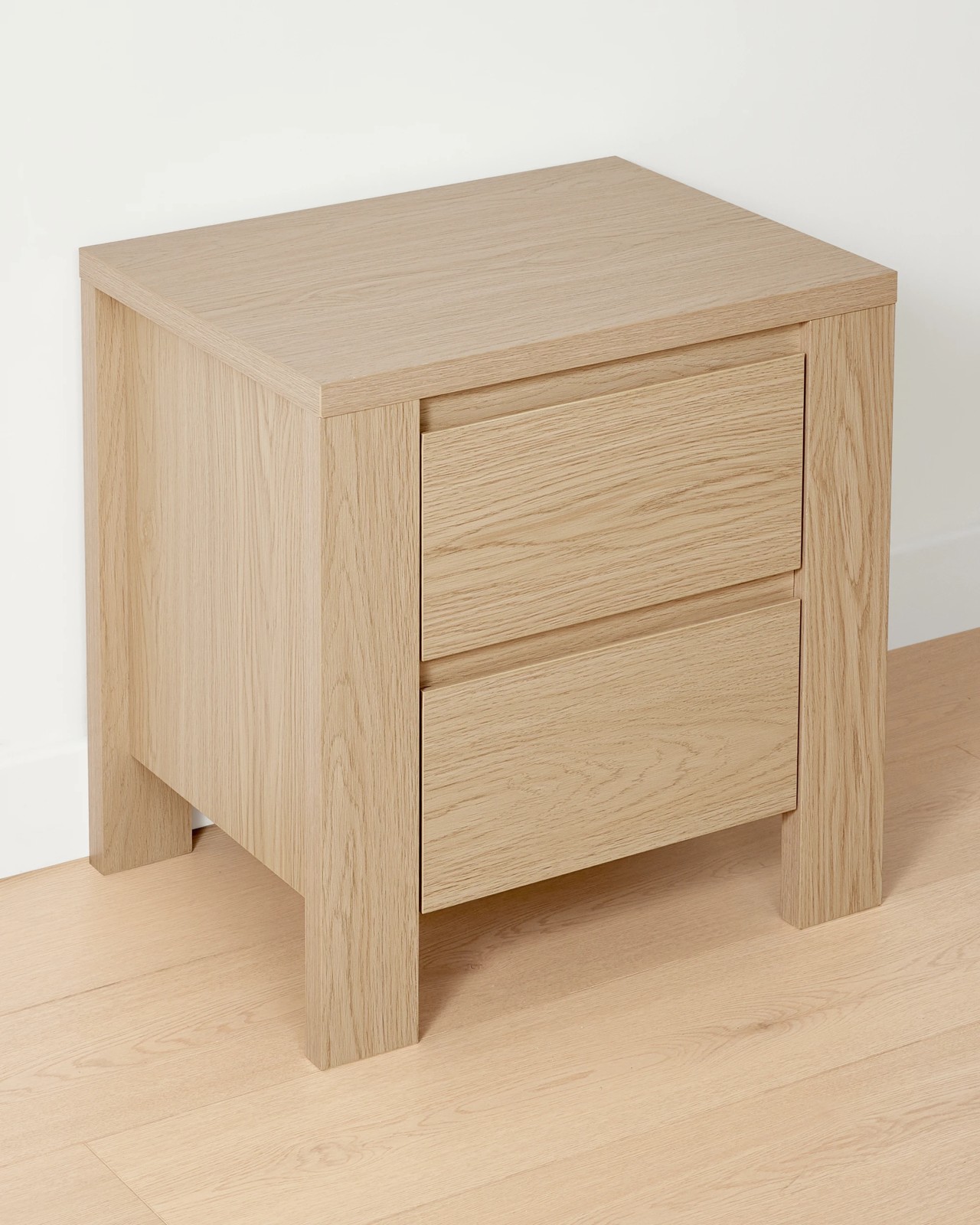Anko Tide 2 Drawer Bedside Table - Oak 3 of 6