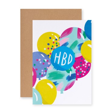 Connections from Hallmark Female Birthday Card - Balloon Garland