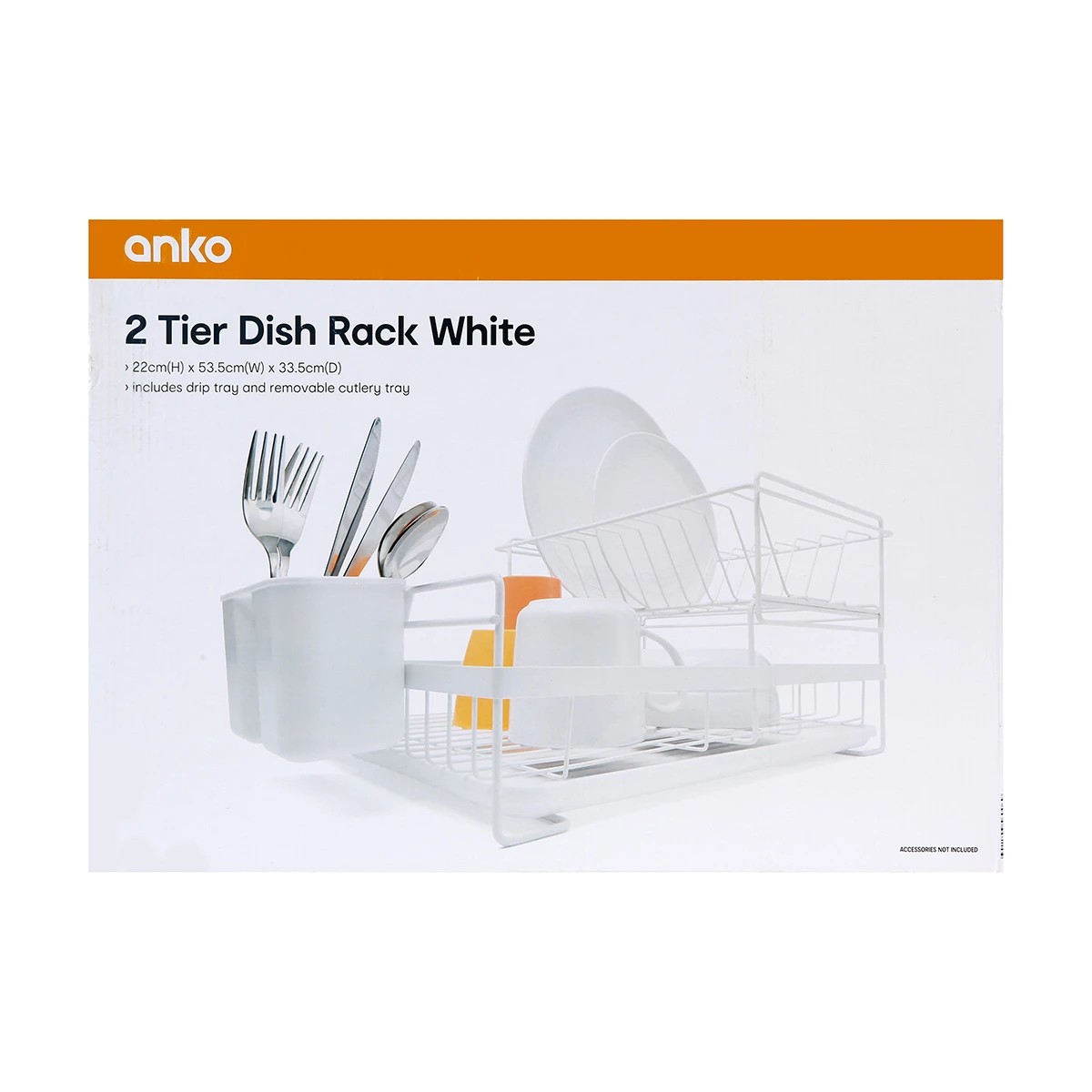 2 Tier Dish Rack Anko Target Australia