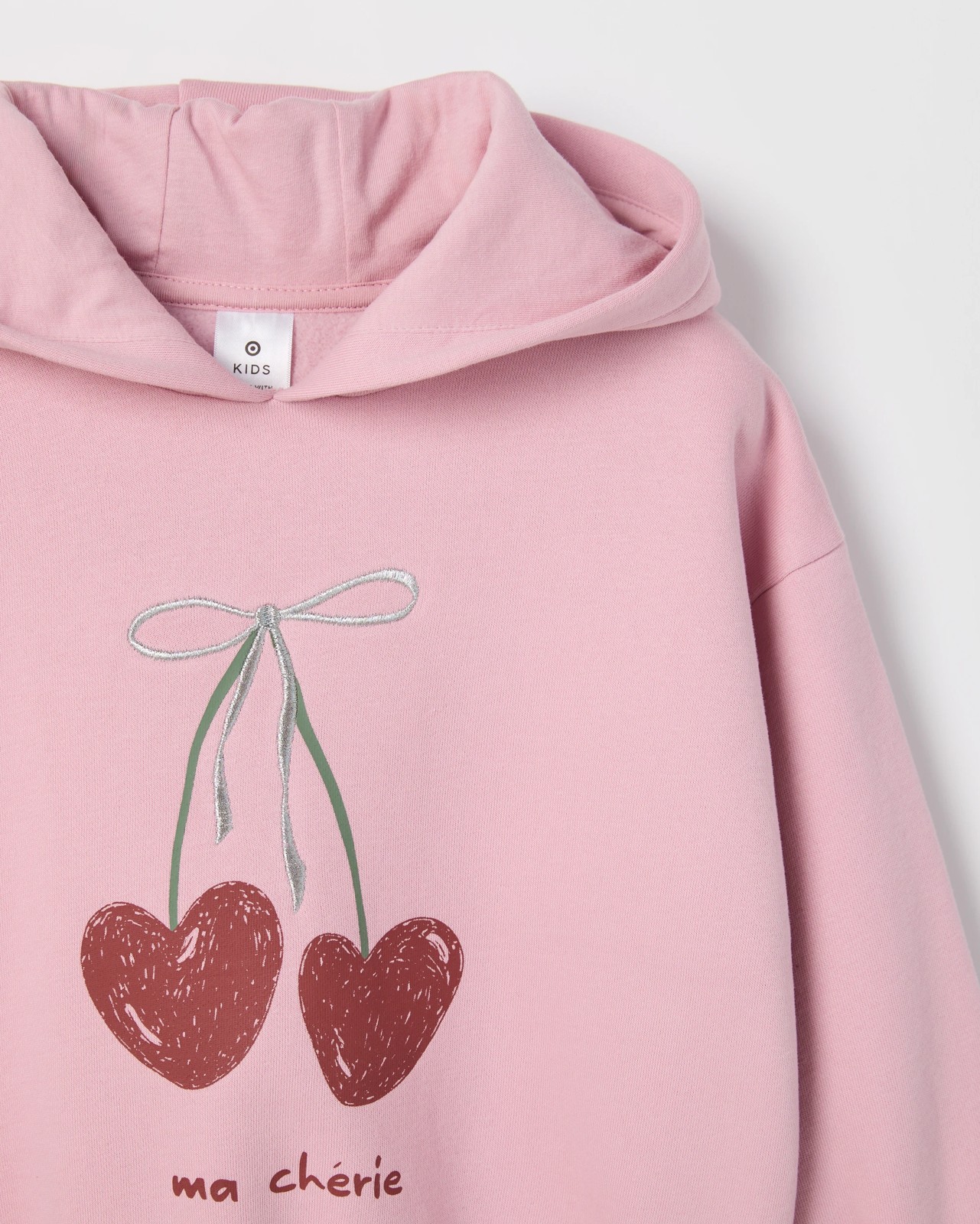 Australian Cotton Blend Fashion Hoodie - Heart/Cherry 2 of 2
