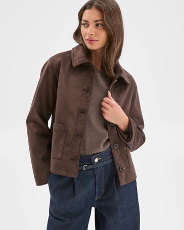 Petites Suedette Jacket