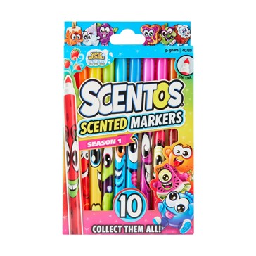 Scentos Scented Fine Line Markers - 10 Pack