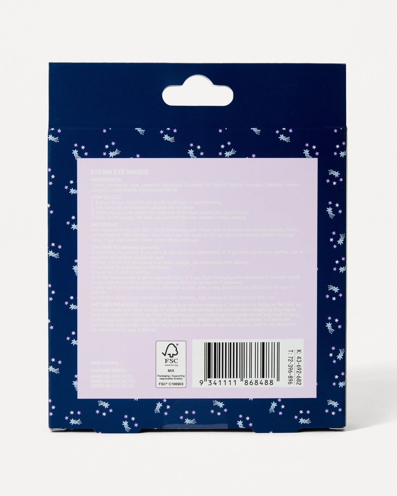 OXX Beauty 5 Piece Steam Eye Masks - Lavender Oil 3 of 3