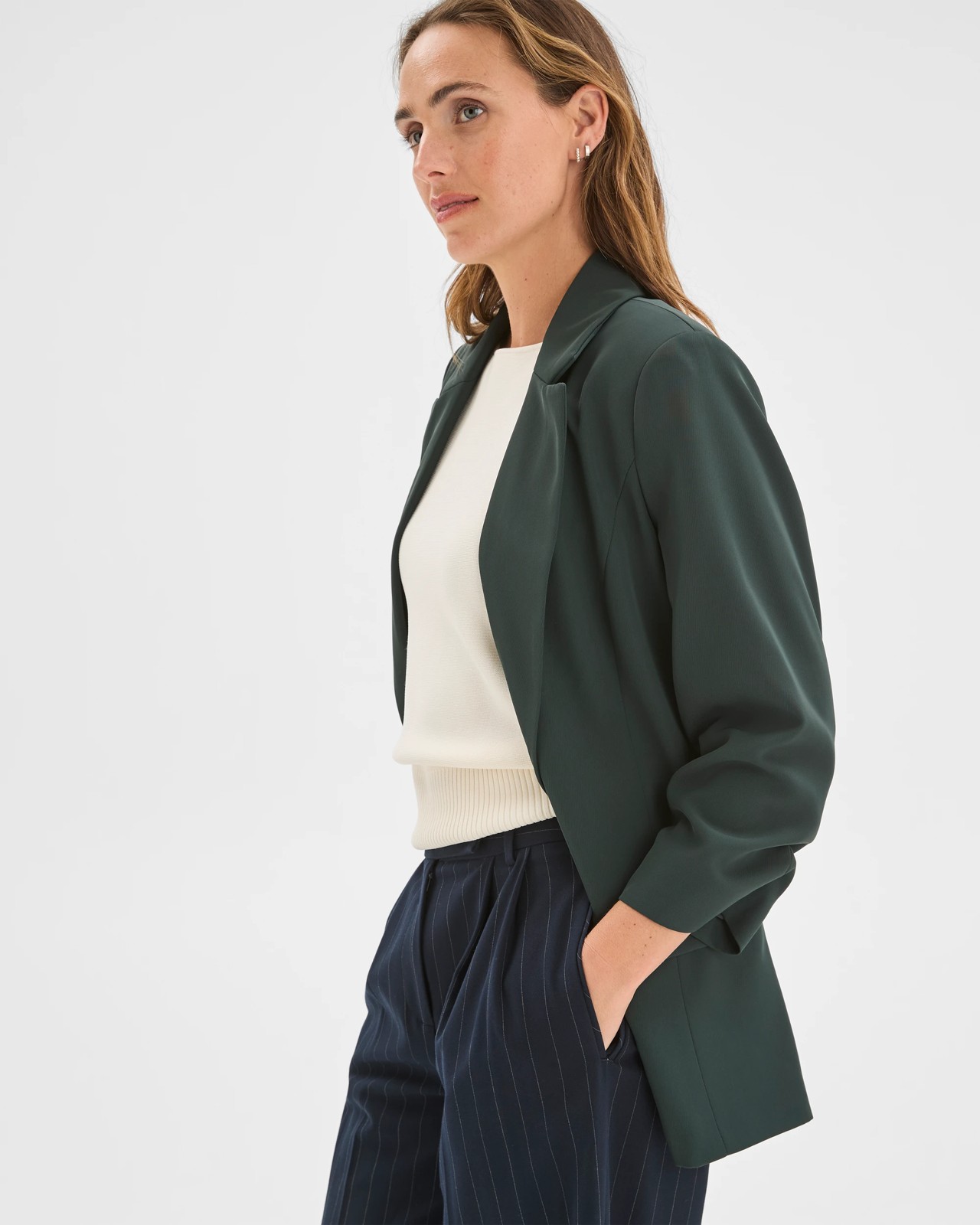 Preview Ruched Sleeve Blazer 4 of 6