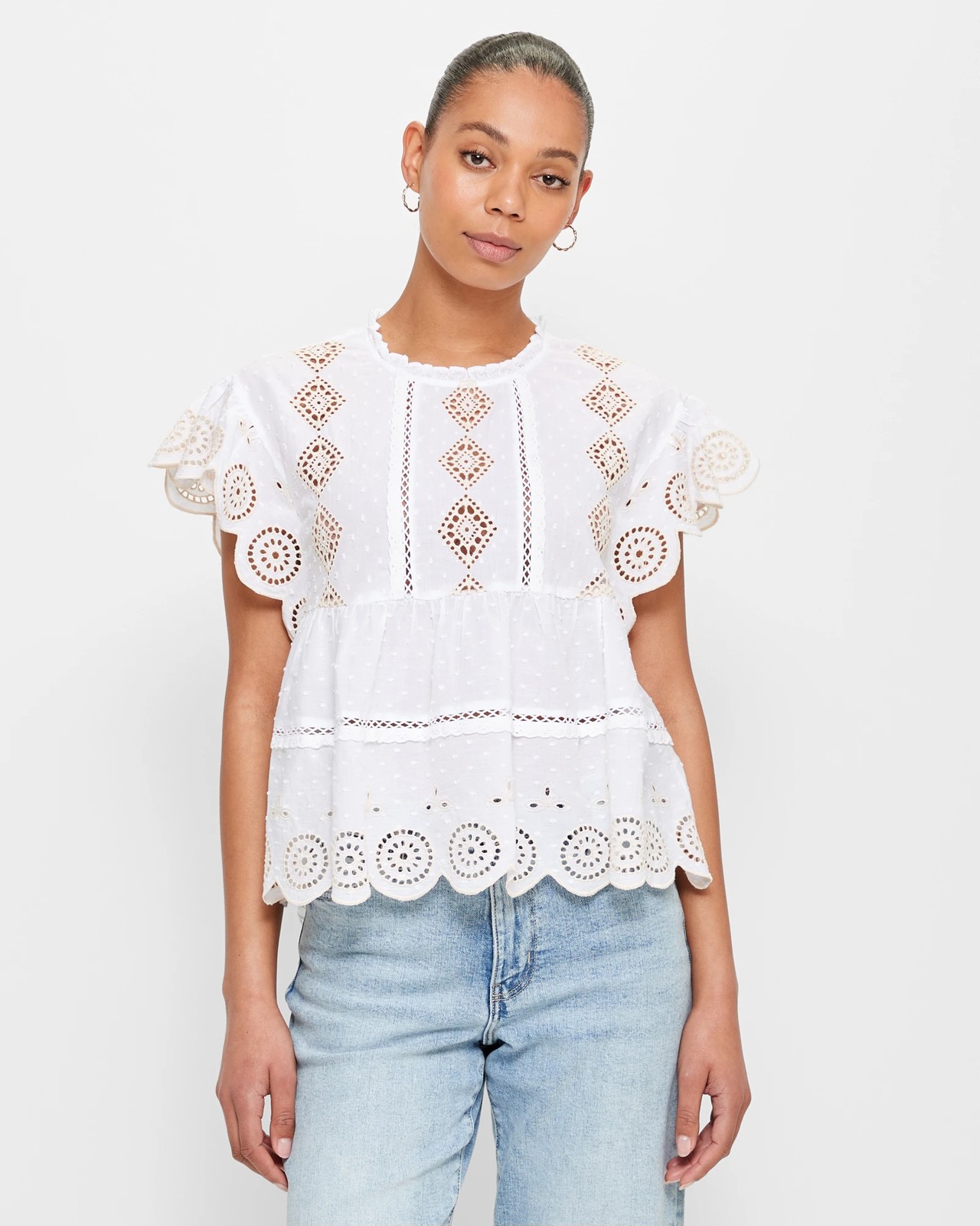 embroidered top