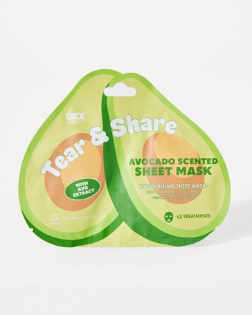 OXX Beauty Avocado Scented Moisturising Sheet Masks - Avo Extract