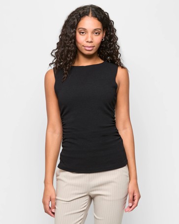 Sleeveless Gathered Detail Top - Preview