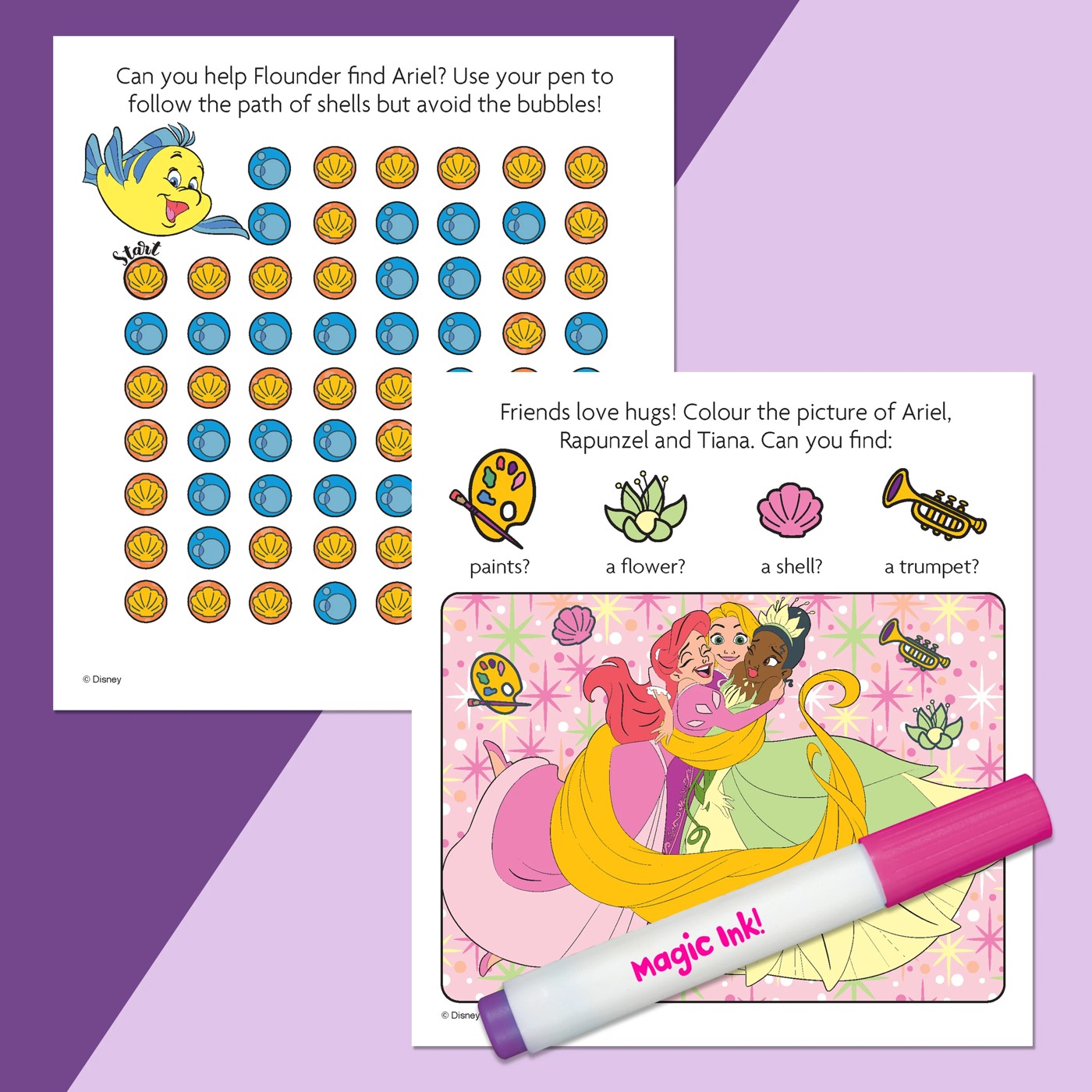 INKredibles Disney Princess Mess Free Magic Ink Pictures! - Book 3 of 4