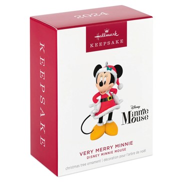 Hallmark 2024 Disney Minnie Mouse Very Merry Minnie Ornament