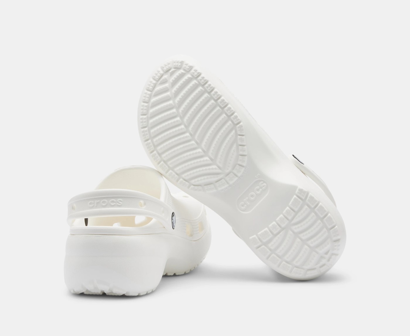 Crocs Womens Classic Platform Clog Sandals - White - Size Eight 4 of 5