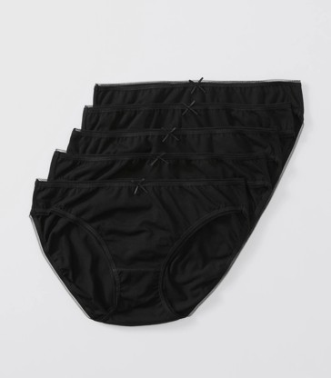 5 Pack Cotton/Elastane Bikini Briefs