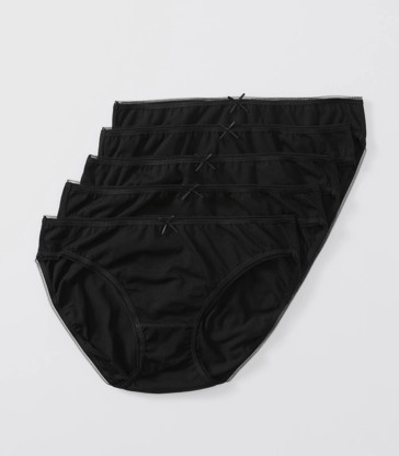 5 Pack Cotton/Elastane Bikini Briefs; Style: LBK191290