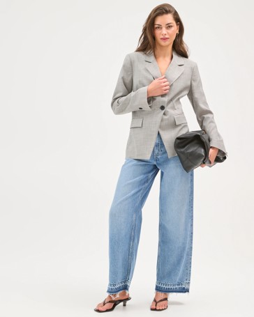 Petites Cinched Waist Blazer