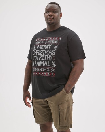 Plus Size Australian Cotton Christmas T-Shirt