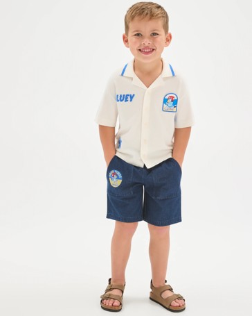 Bluey Australian Cotton Denim Shorts