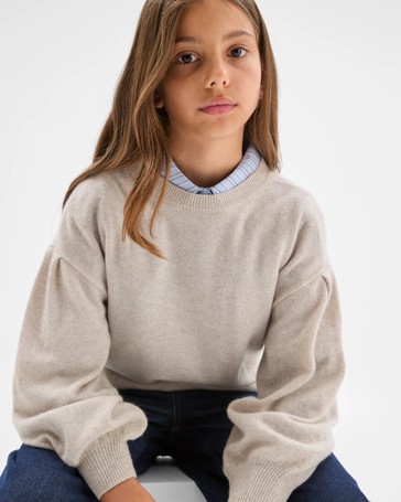 Cashmere Long Sleeve Knit Sweater