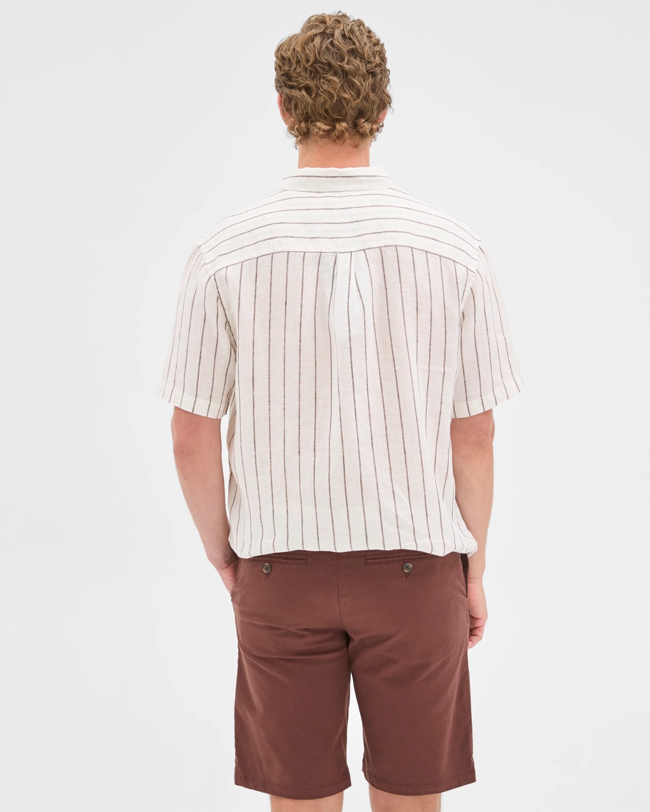 Australian Cotton Regular Stretch Chino Shorts - Brown Stone 6 of 6