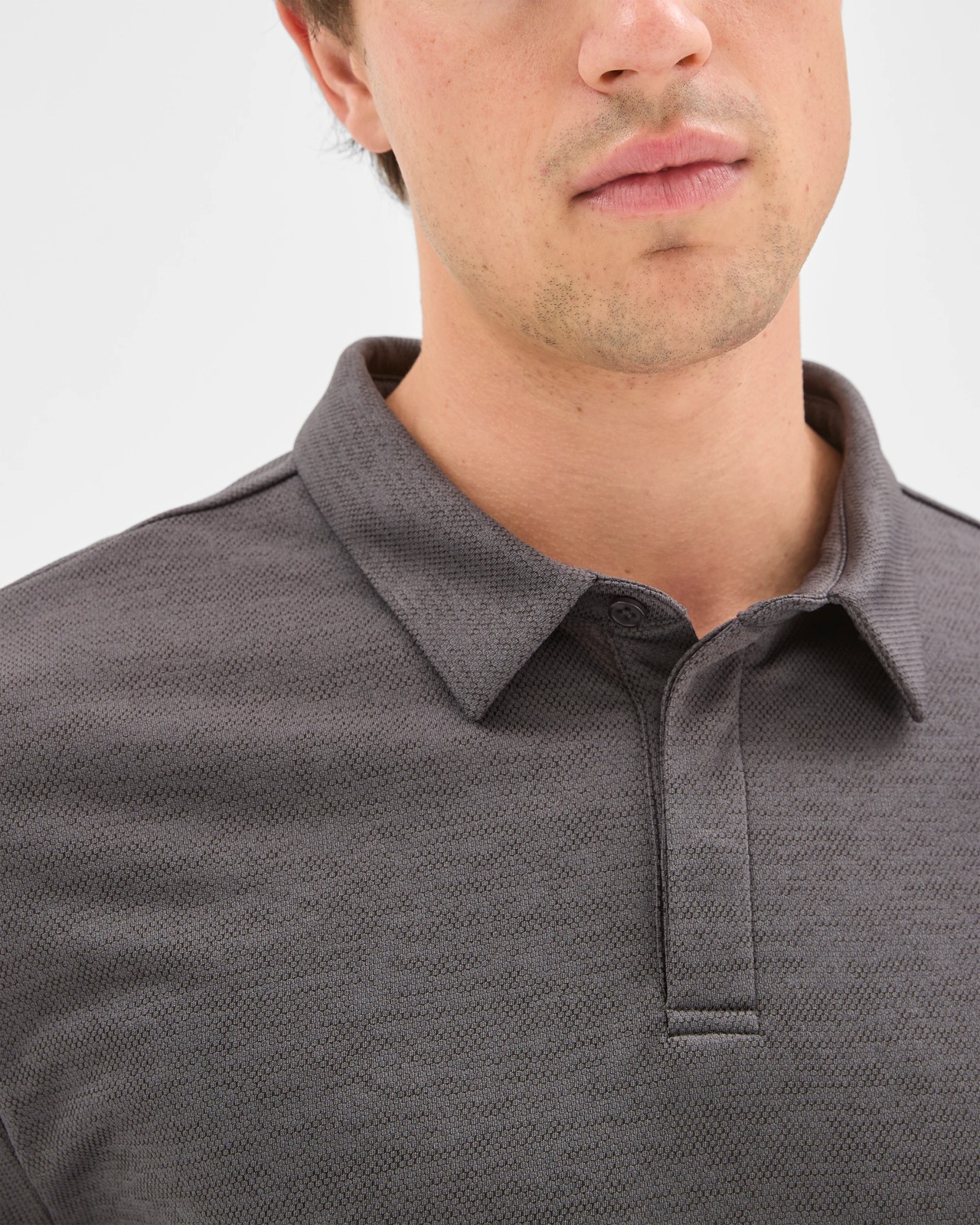Active Textured Polo Top - Black 5 of 6
