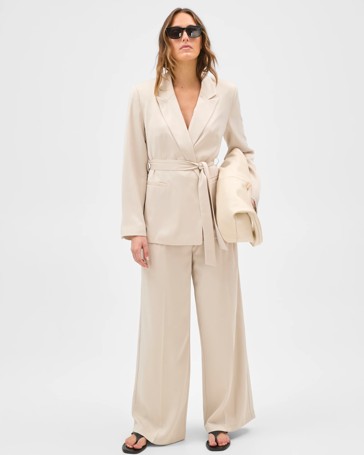 Preview Erica Tailored Wide Leg Satin Pants