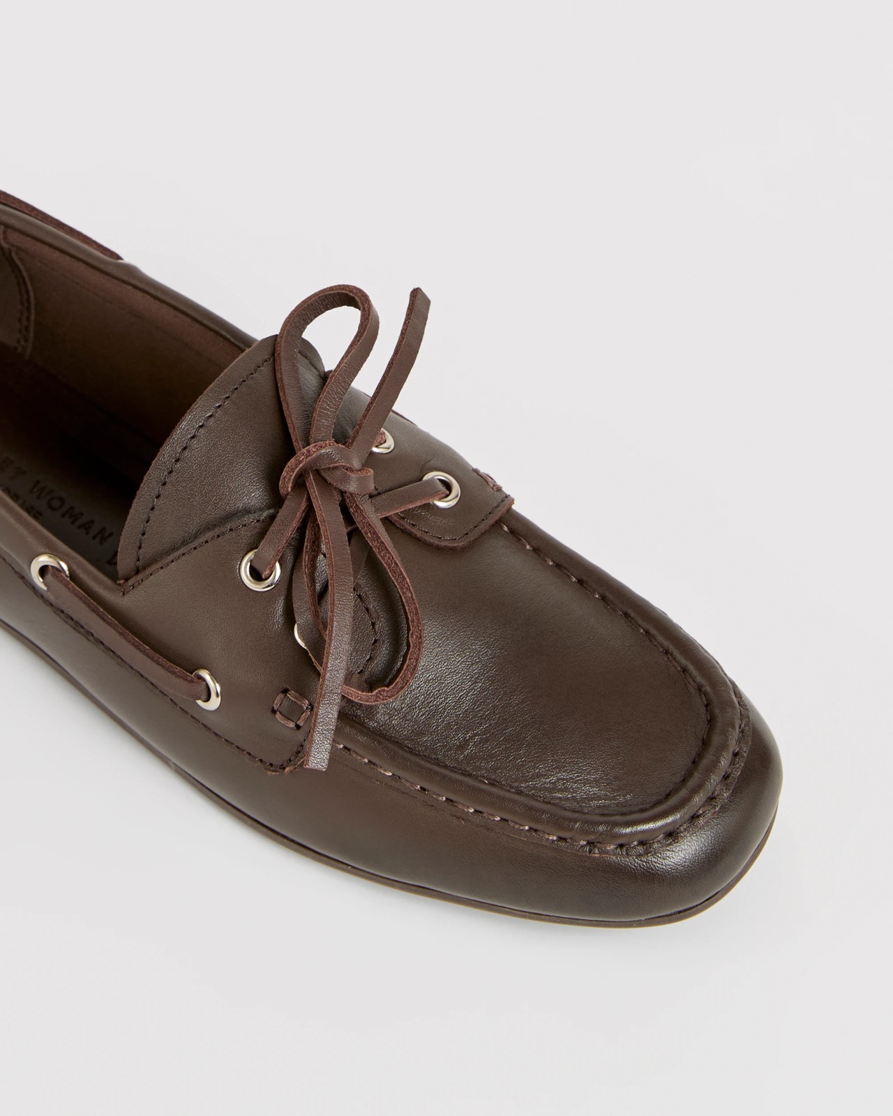 Genuine Suede Leather Boat Shoes - Chocolate 3 of 3
