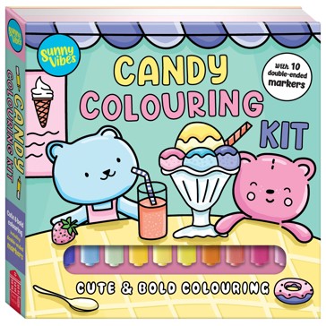 Sunny Vibes Candy Colouring Kit - Book