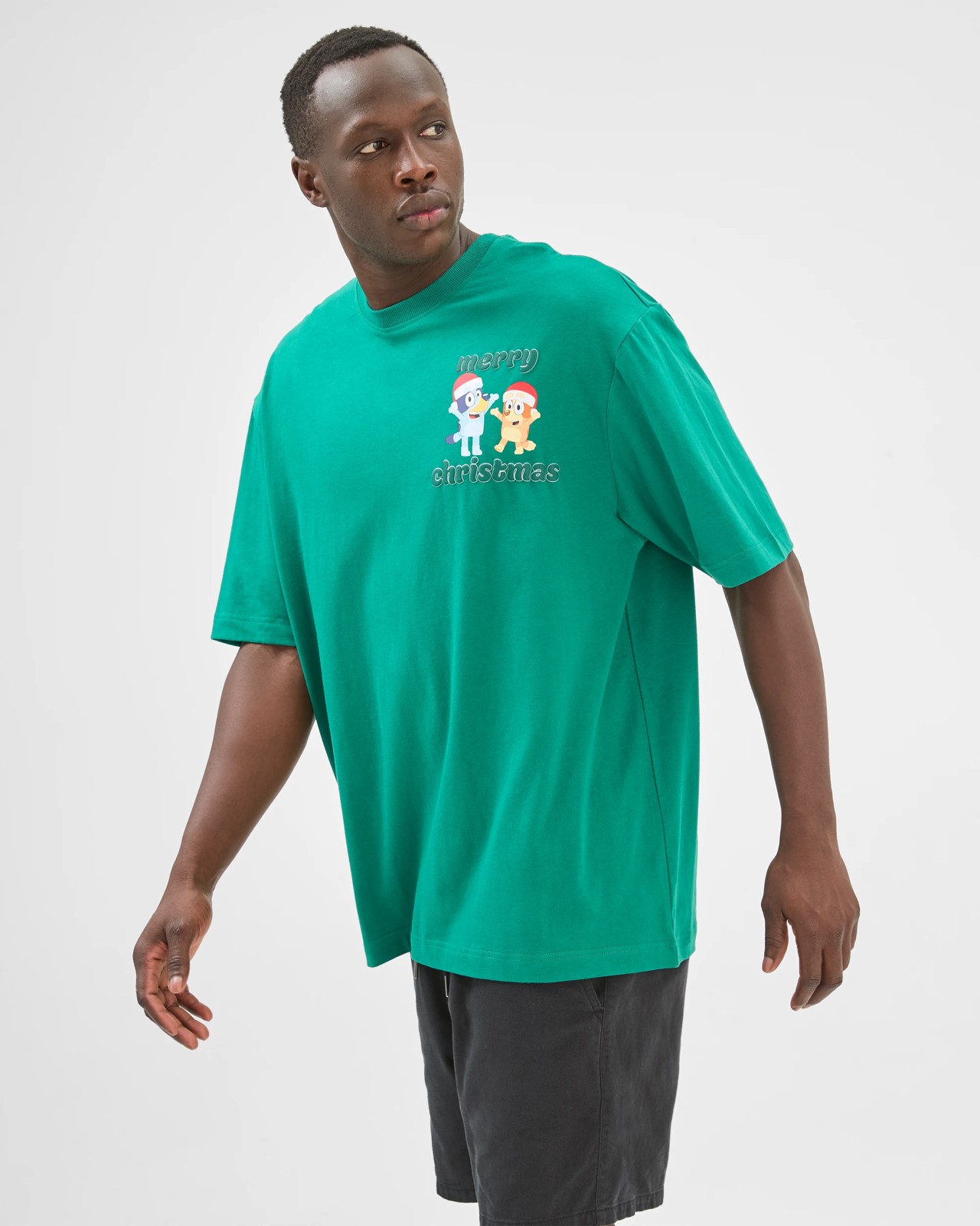 Licensed Australian Cotton Bluey Christmas T-Shirt 4 of 5