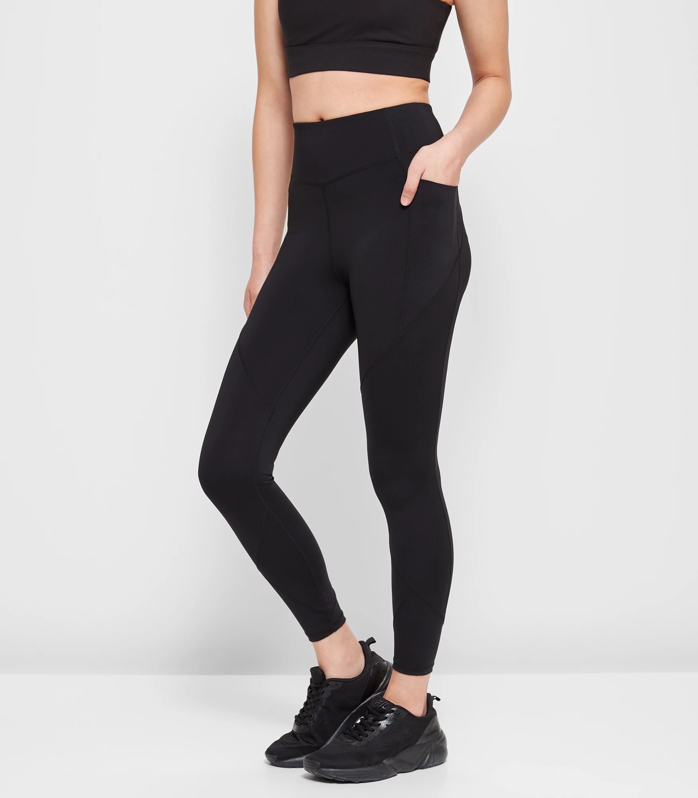 Active Infinity Sculpt High Rise 7/8 Length Tights - Black | Target ...
