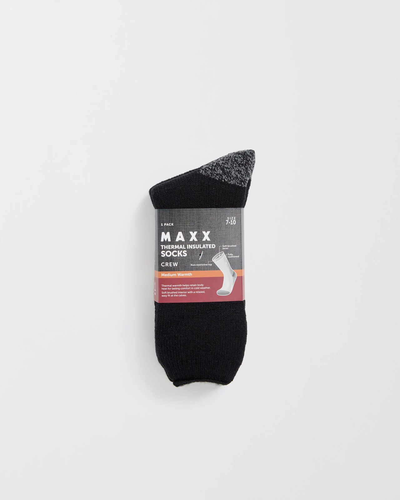 Maxx Thermal Crew Socks - Black 3 of 3