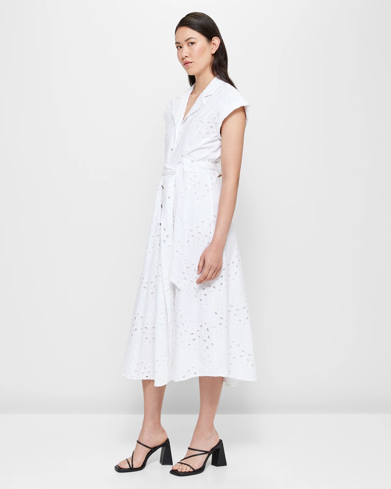 Broderie Midi Dress - Preview | Target Australia