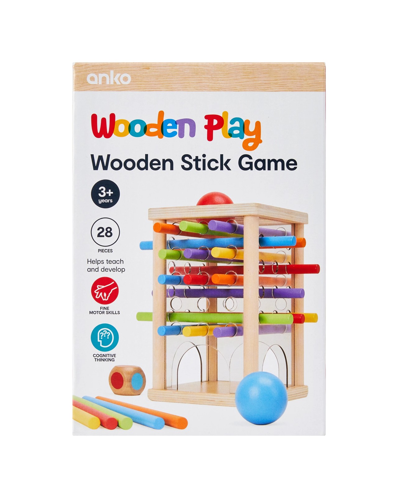 Anko 28 Piece Wooden Stick Game 5 of 5