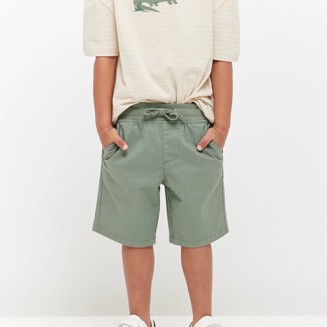 Pull On Chino Shorts Khaki Target Australia