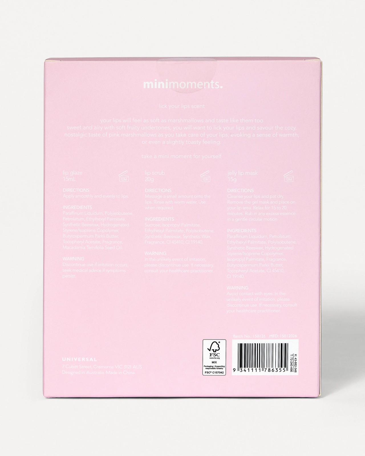 Minimoments Pout Donâ€™t Shout Lip Pack 6 of 6