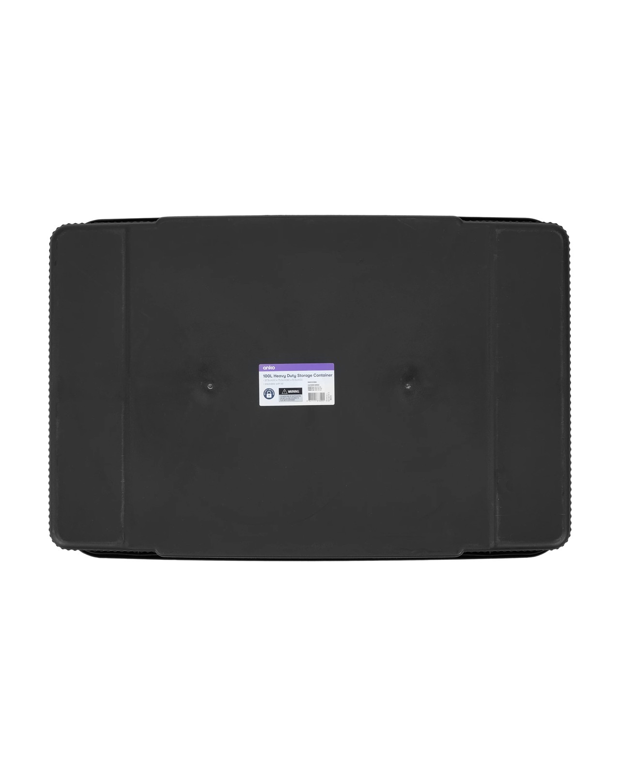 Anko 100L Heavy Duty Storage Container - Black 4 of 4