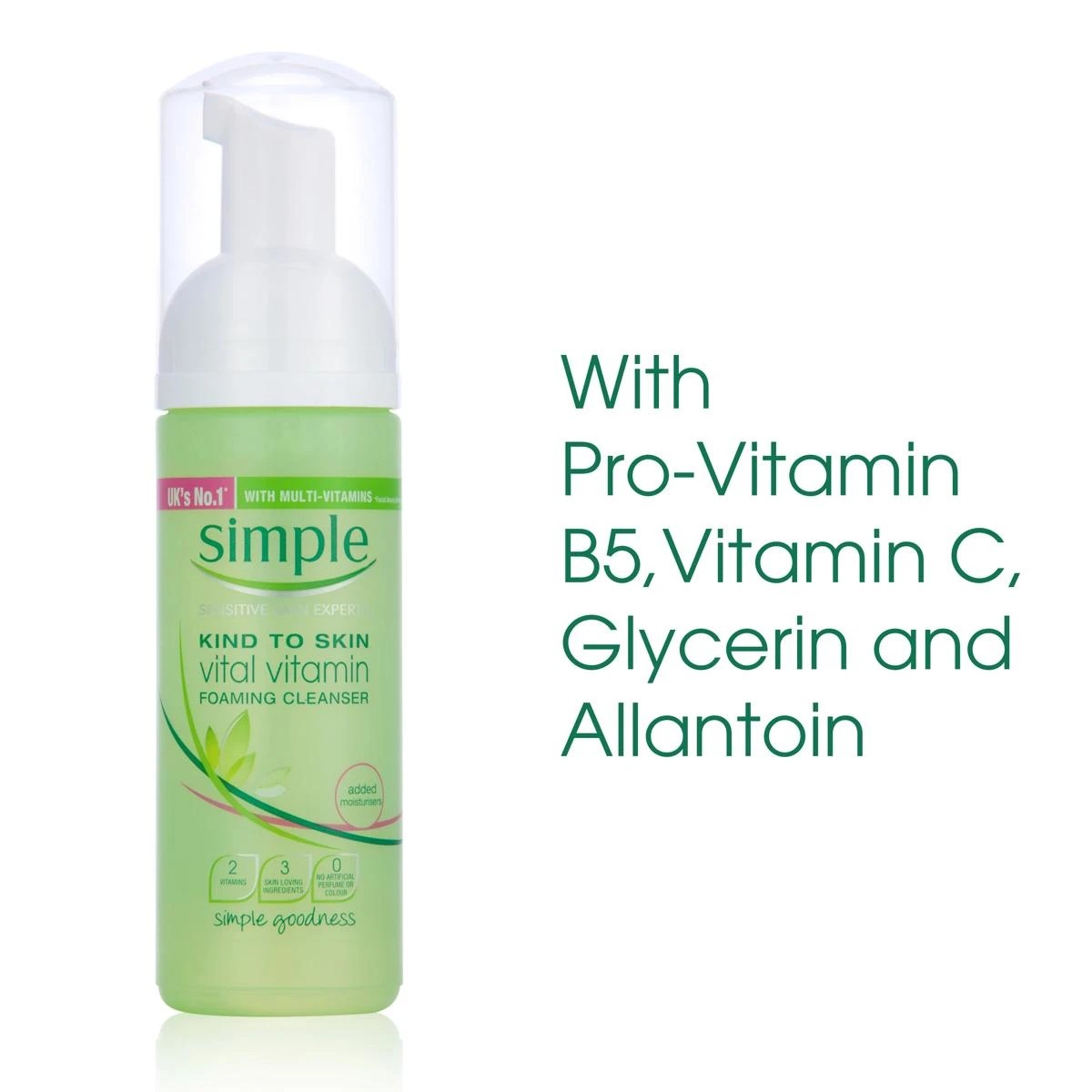 Simple Kind to Skin Vital Vitamin Foaming Cleanser 150ml 3 of 6