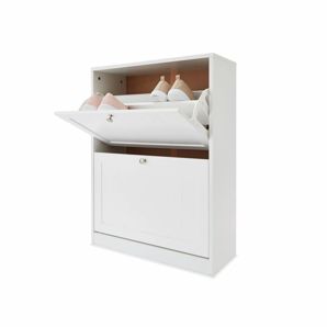 Panelled Shoe Cabinet - Anko