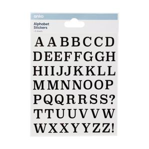 Foil Alphabet Stickers - Anko thumbnail 2