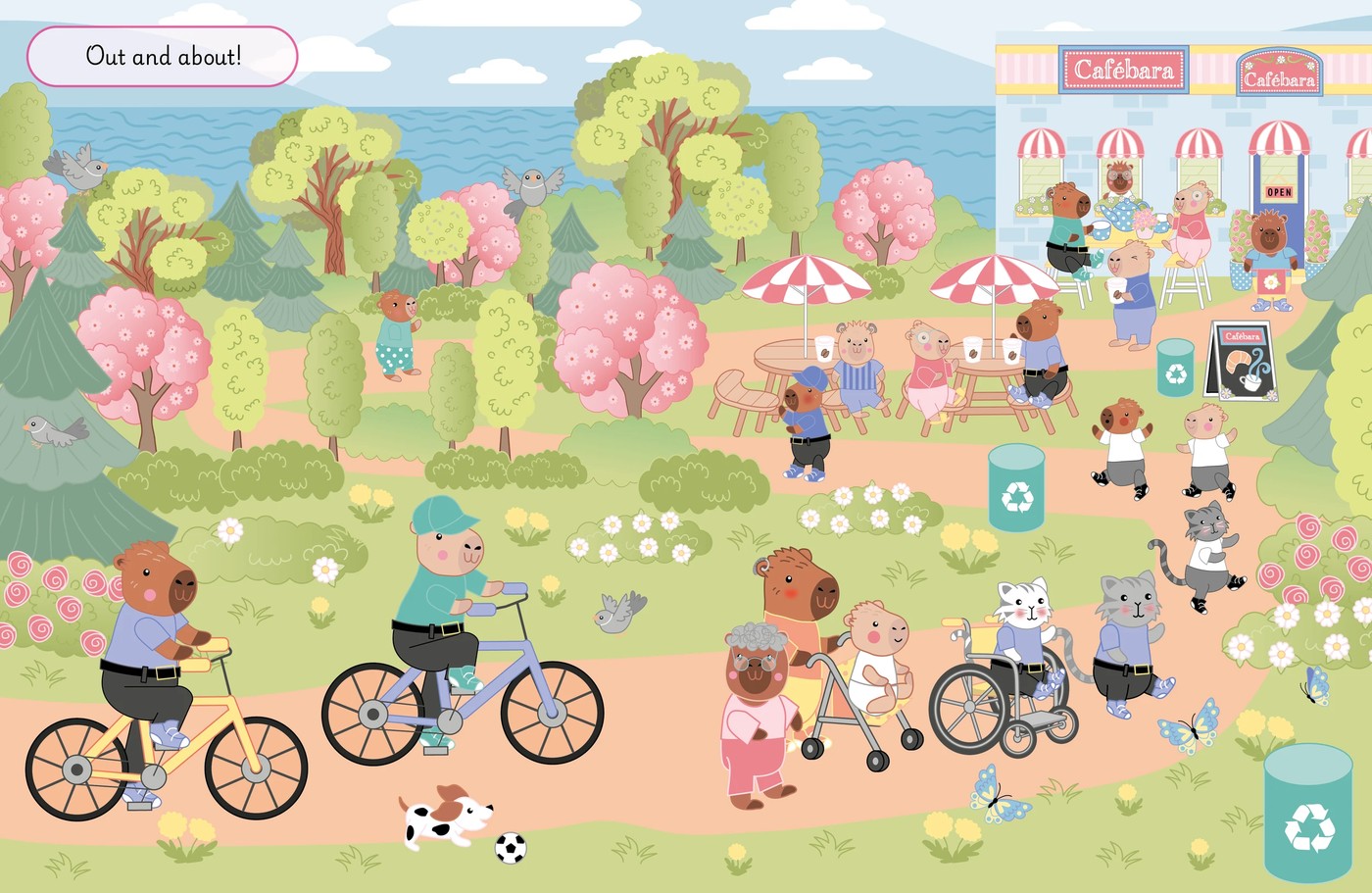 Cutie Stickering Capybara Cafe by Suzanne Washington - Book 2 of 2